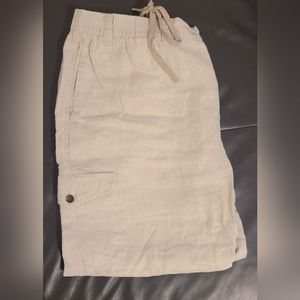 Carribean linen draw string cargo pants